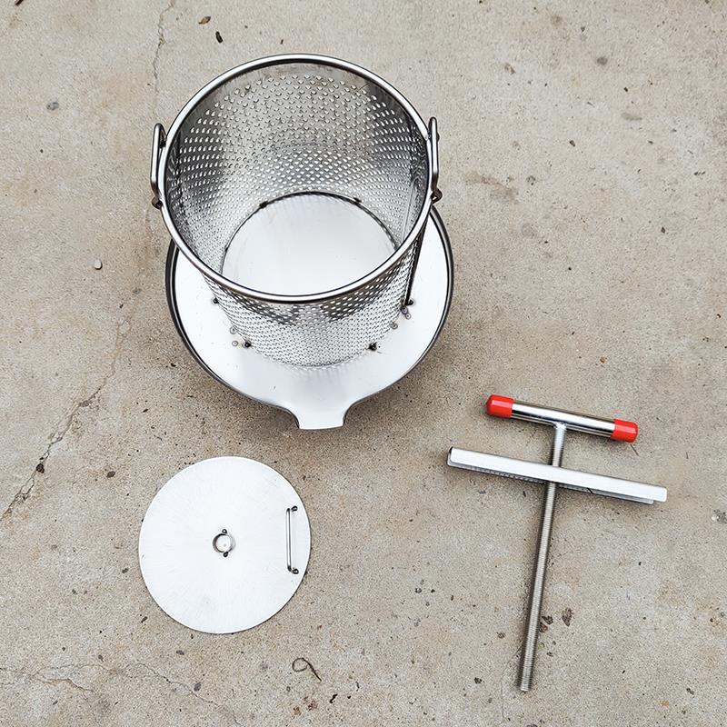 加大不锈钢压蜜机土蜂蜜压榨机挤压酒糟中药渣豆浆手动压汁机挤菜