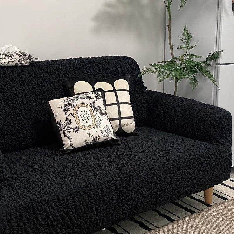 定制客厅办公直排贵妃沙发椅坐垫靠背笠套弹力全包防灰尘床包子