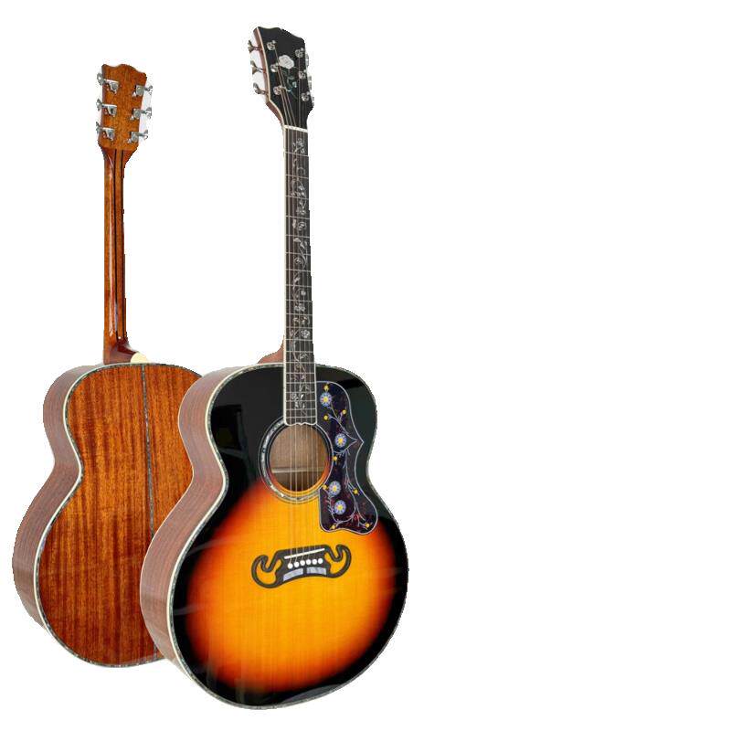 42寸云杉玫瑰木全单吉他 高端全单板民谣琴弹唱经典大G大珍宝加震