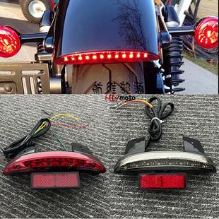短款 X48改装 后挡泥板LED尾灯刹车灯行车灯转向 XL1200N 哈雷XL883