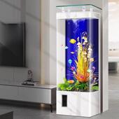 鱼缸客厅2024新型家用小型无障碍豪华电视柜 垂直免换 靠近地板