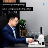 德利33669S 订机会计单据凭证小型省力冲孔机 Gb341装 3888 3886