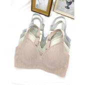 爱 感觉B92无缝内衣女士果冻胶推高软支撑薄杯固定杯睡眠瑜伽胸