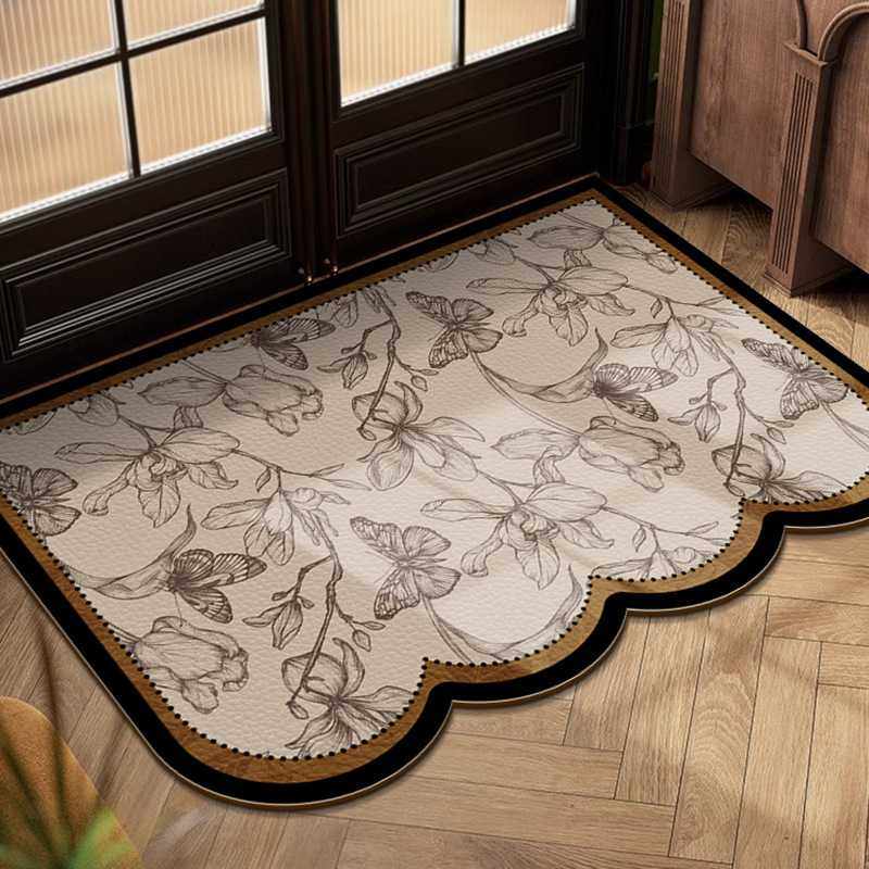 高端入户门地垫pu皮革pvc法式中古防滑进门脚垫免洗可擦裁剪地毯,居家布艺,入户地垫,淘宝优惠券,粉丝福利购,淘宝优惠卷