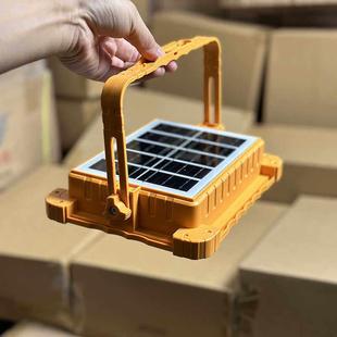 手提太阳能灯户外露营灯地摊LED充电灯 1200mAh 请注意区分版 本