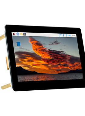 树莓派5/4b 5英寸DSI 电容触摸屏 显示屏 钢化玻璃面板 五点触控