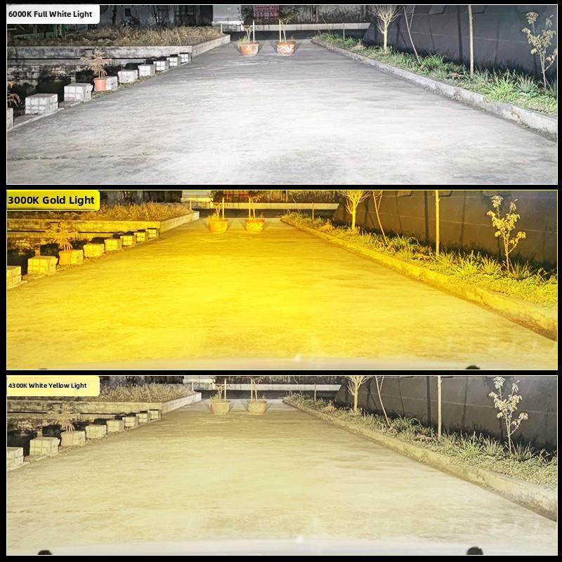 汽车LED大灯H11H7H4远近一体9012改装超亮前雾灯白黄金光货车灯泡