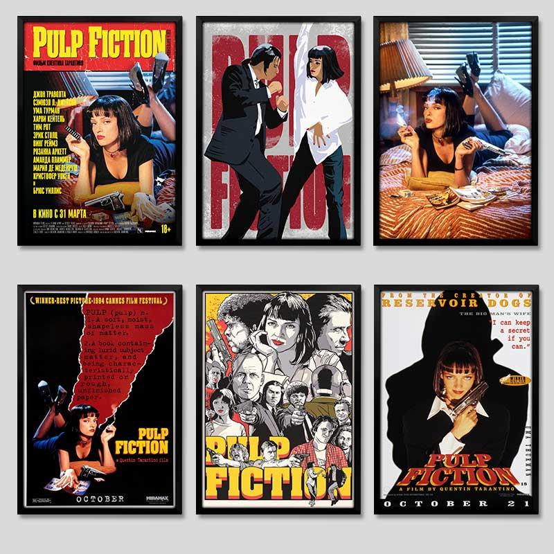 低俗小说电影海报挂画杀死比尔昆汀客厅印刷宿舍卧室房间装饰品画