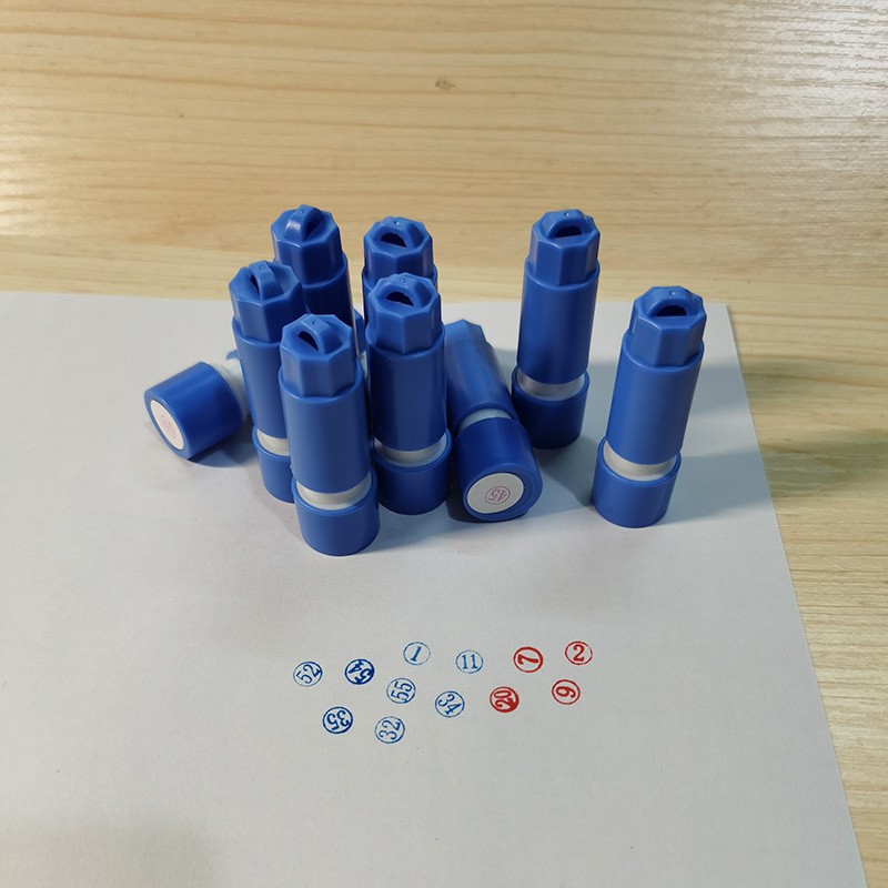 酒楼印章1-30红色蓝色原子渗透点心印章31-60圆形数字小号点菜单