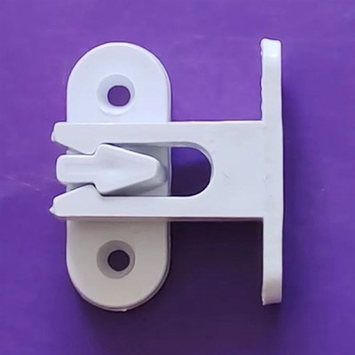 老式塑钢纱窗锁扣塑料碰卡平开老款纱扇配件纱扇锁自动卡碰子母扣