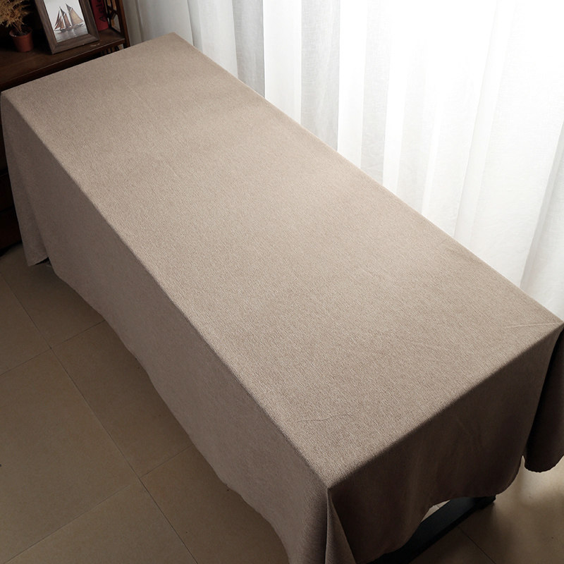 桌布加大混纺长方形台布纯色会议书桌布茶几桌布中式餐桌布艺定制,居家布艺,桌布,淘宝优惠券,粉丝福利购,淘宝优惠卷