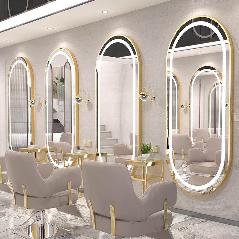 网红理发镜发廊专用剪发烫染LED灯简约时尚大镜子单面挂墙美发镜,鲜花速递/花卉仿真/绿植园艺,其它园艺用品,淘宝优惠券,粉丝福利购,淘宝优惠卷