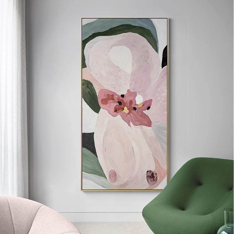 粉色小清新文艺过道走廊尽头挂画 现代抽象花卉入户玄关装饰画,鲜花速递/花卉仿真/绿植园艺,其它园艺用品,淘宝优惠券,粉丝福利购,淘宝优惠卷