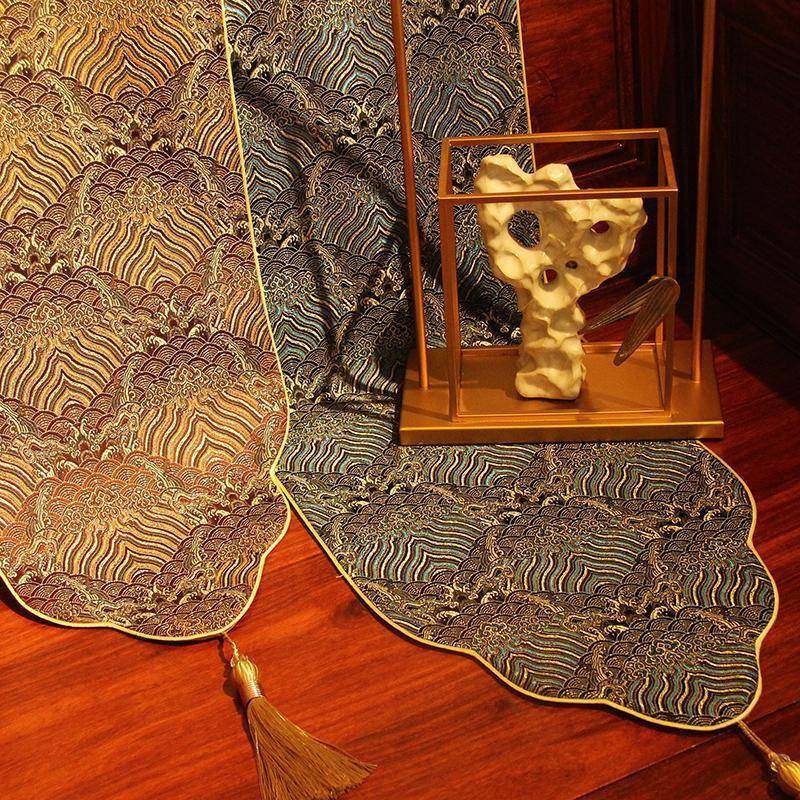 中式禅意桌旗防水茶席复古云锦茶旗茶桌垫杯垫茶道茶空间长条,鲜花速递/花卉仿真/绿植园艺,其它园艺用品,淘宝优惠券,粉丝福利购,淘宝优惠卷