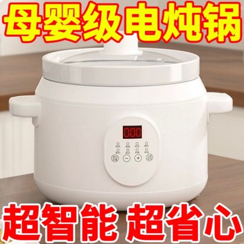 德国电炖锅全自动电煮粥煲汤陶瓷锅家用多功能陶瓷BB煲婴儿辅食锅