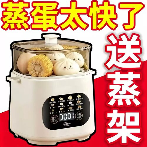 宿舍蒸蛋器自动断电家用新款煮蛋器多功能预约早餐宝宝煮鸡蛋神器