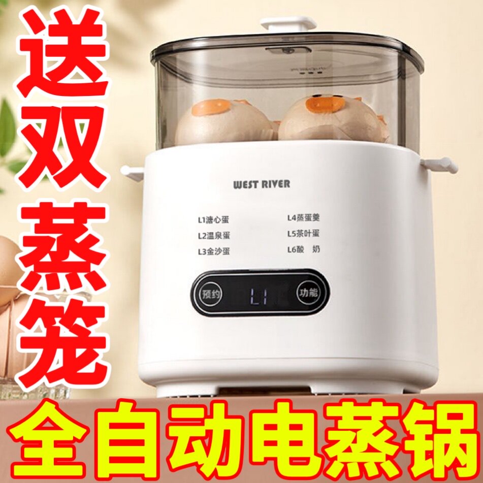 智能全自动煮蛋器蒸蛋器家用小型迷你早餐机蒸鸡蛋神器宿舍小蒸锅