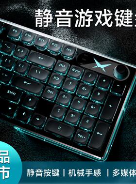 炫光F98静音键盘滑鼠组打字机械手感台式电脑办公游戏电竞专用