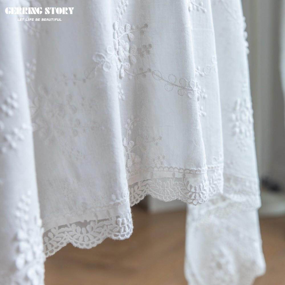 GR格林 法式立体绣花轻奢桌布白色蕾丝复古圆桌盖布餐桌布茶几布,居家布艺,桌布,淘宝优惠券,粉丝福利购,淘宝优惠卷