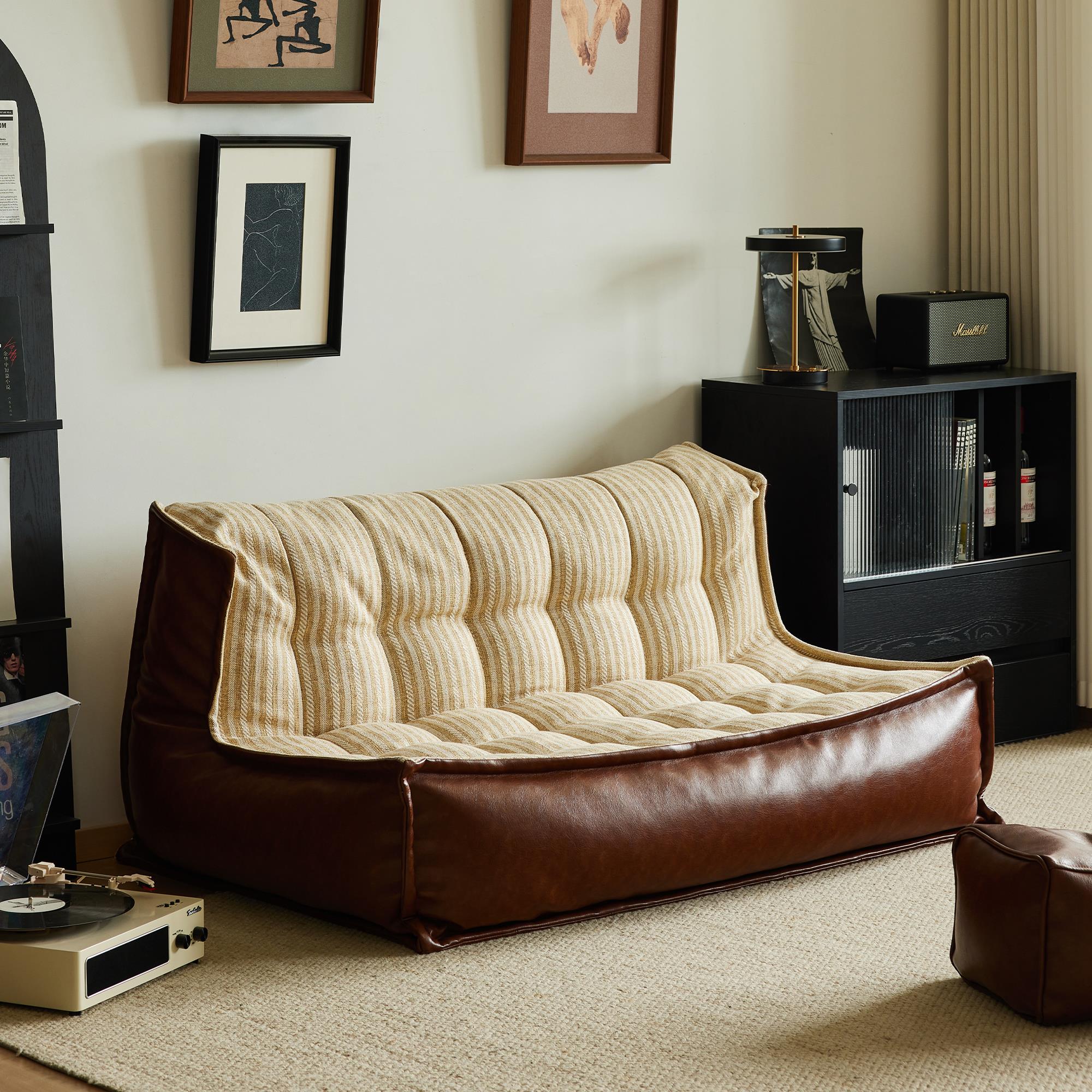 小四双人沙发小户型布艺沙发客厅榻榻米阳台懒人沙发卧室布艺沙发