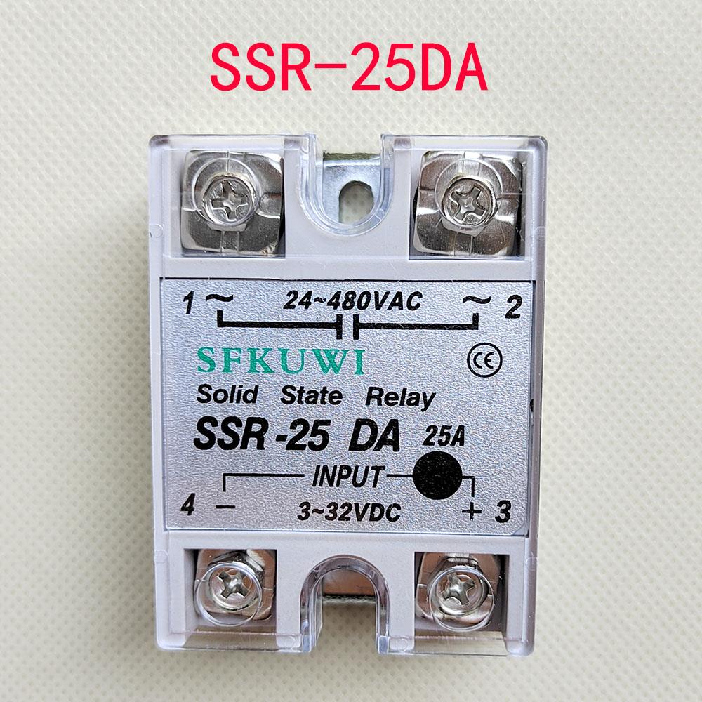 SFKUWI单相固态继电器SSR-25DA 24-380VAC input3-32VDC Solid