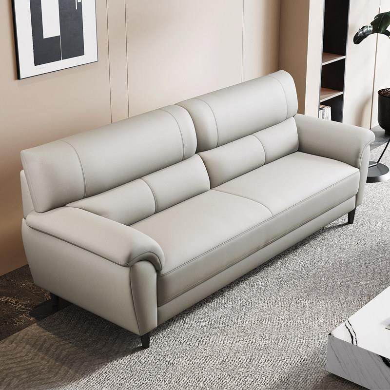 进口加厚真皮小户型沙发客厅2024年新款双人三人位现代直排办公室