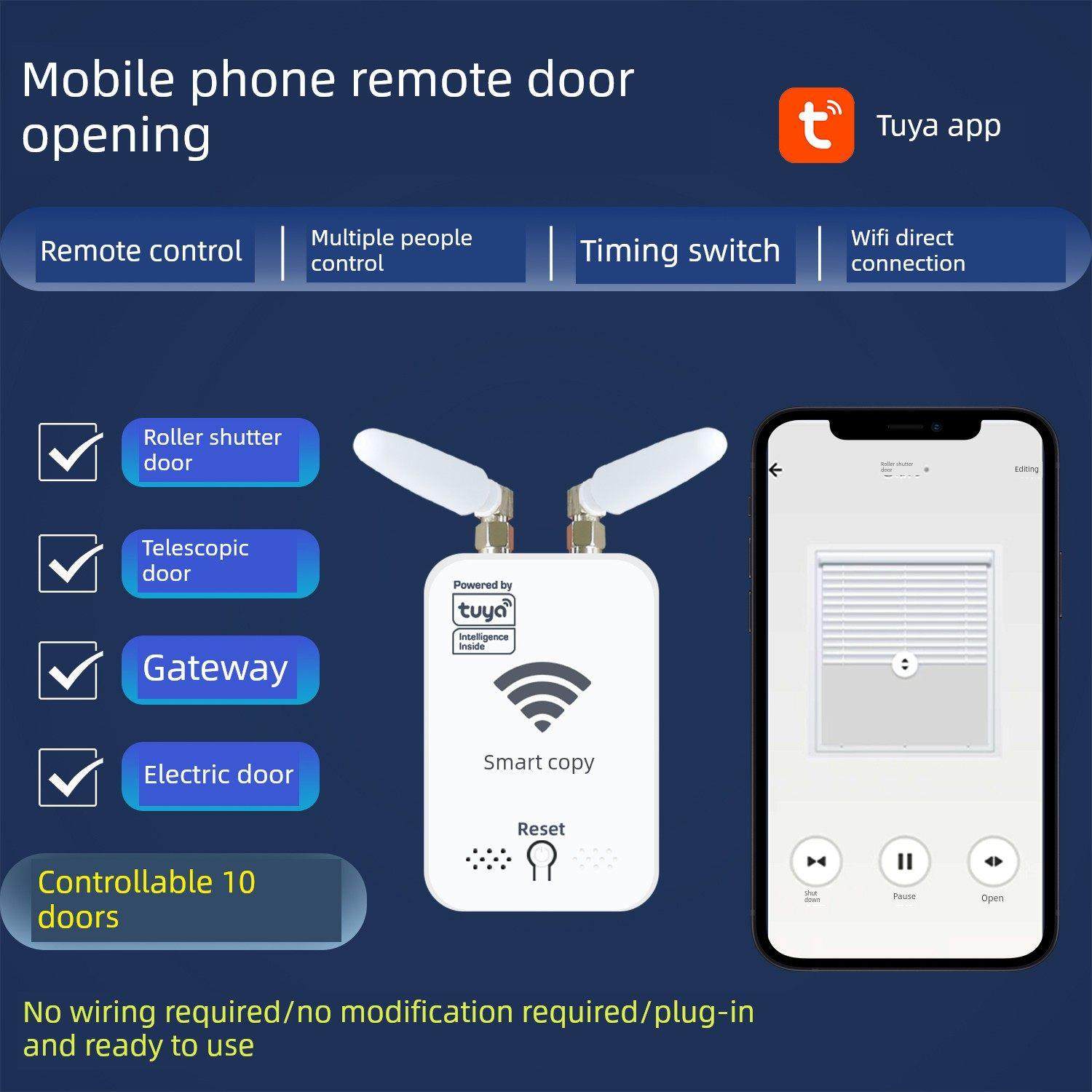 途雅手机遥控开门卷帘电动门遥控多人控制定时开关免改装可控制10,电子/电工,门窗控制器,淘宝优惠券,粉丝福利购,淘宝优惠卷