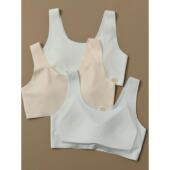 a类一 二期女生发育期文胸固定胸垫贴身弹力薄无缝背心