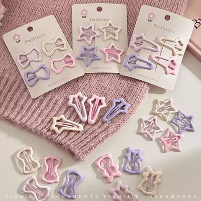 星星发夹可爱刘海夹前额边夹