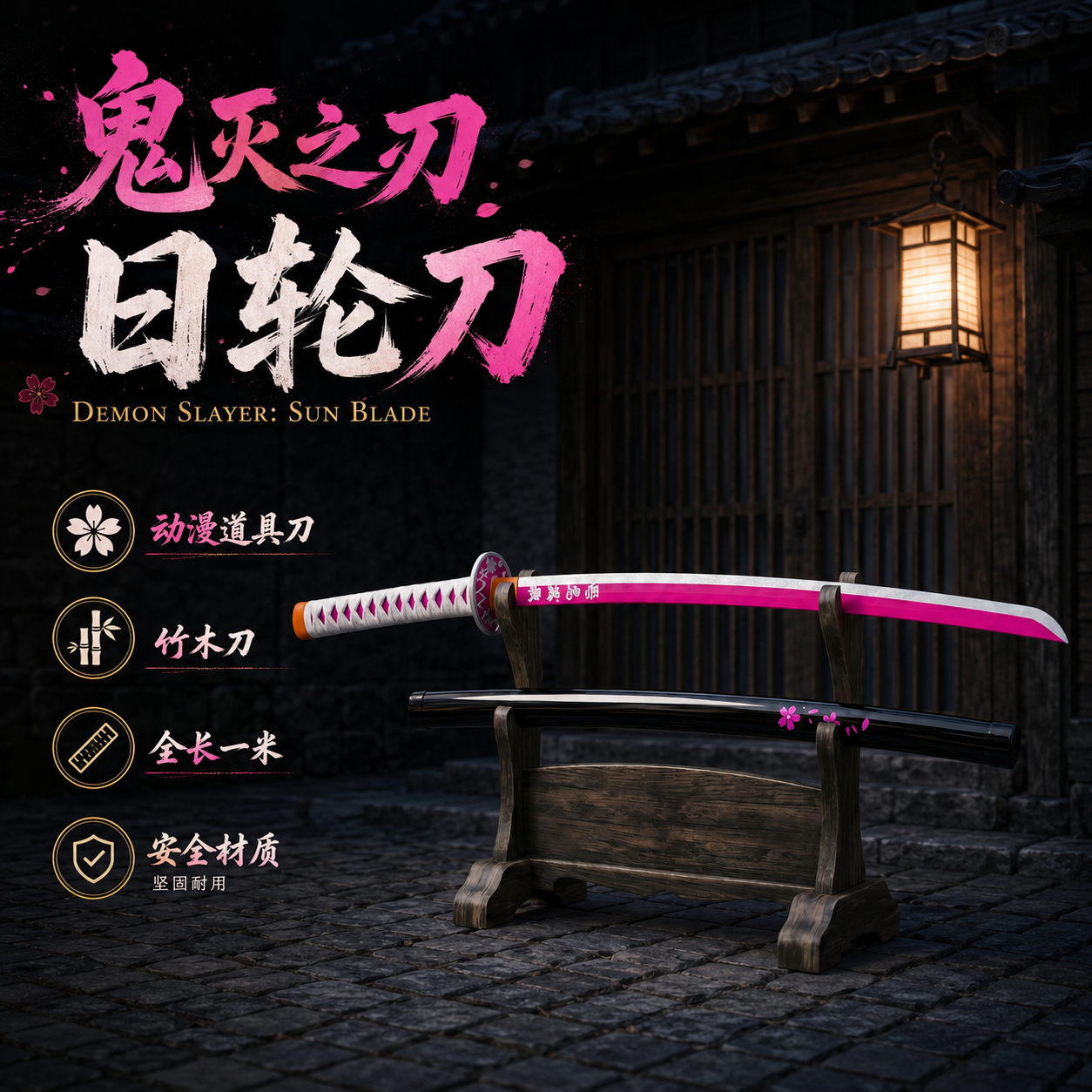 鬼灭之刃日轮刀香奈乎配刀木刀剑
