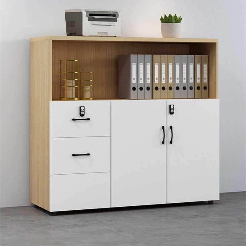 办公室文件柜木质矮柜资料档案储物收纳带锁隔断边柜靠墙落地书架,商业/办公家具,矮柜,淘宝优惠券,粉丝福利购,淘宝优惠卷