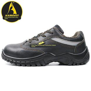 安步塔赛纳安全鞋防砸防刺穿防静电耐磨钢包头真牛皮劳保工作男鞋