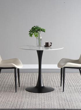 板会客郁金办公公休郁金香轻合阳接待圆桌小休闲洽谈奢桌椅餐桌桌