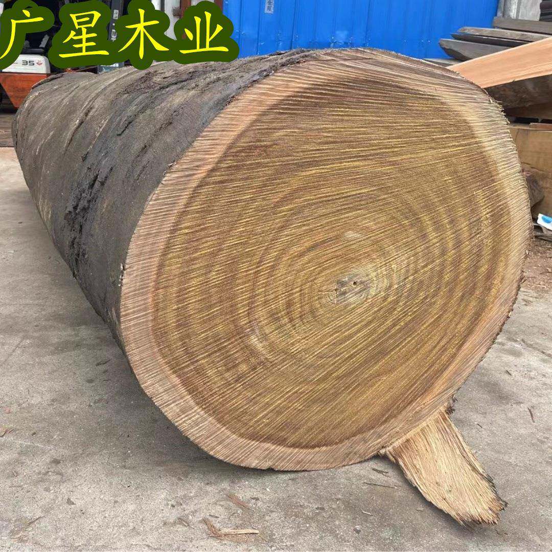 户外实木规格按需制作原木板材工程护栏用异形木扶手栈栏杆厂家