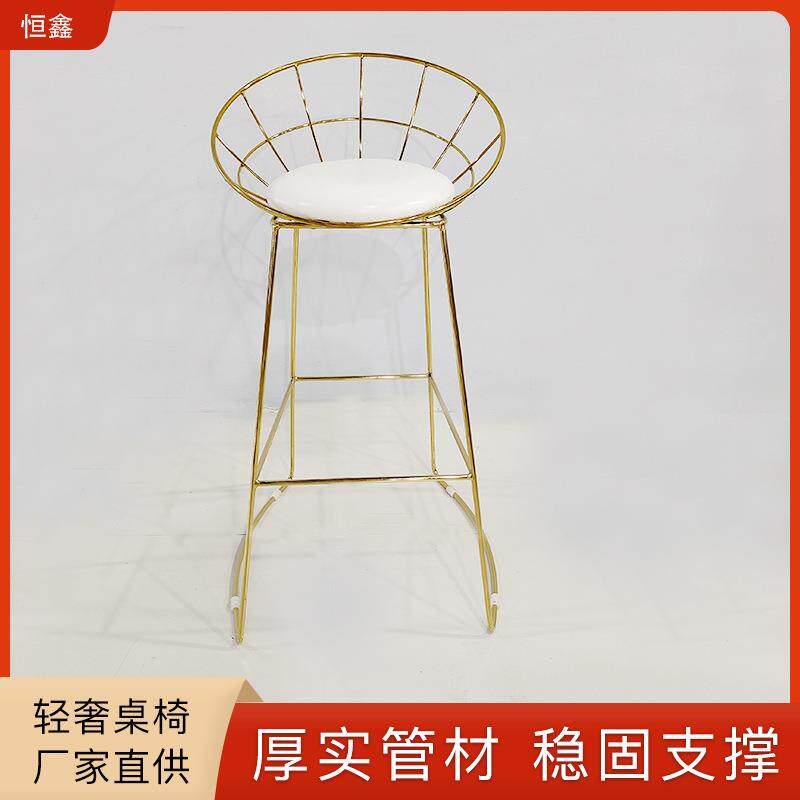 现货铁艺级感-轻风咖高啡厅奶茶餐厅桌子圆桌奢小桌凳桌子椅组合