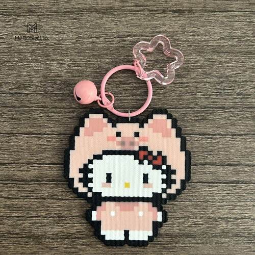 hellokitty拼豆成品挂件【纯手工】