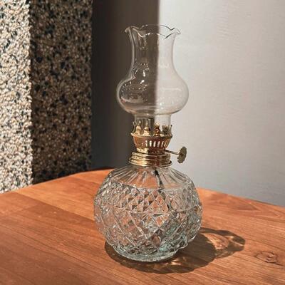 芝麻油灯复古水晶煤油灯乔迁入伙露营灯长明灯酥油灯客厅卧室摆件