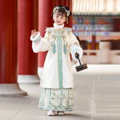 中国风新中式 2025新款 明制套装 民国风汉服儿童古风唐装 女童春秋款