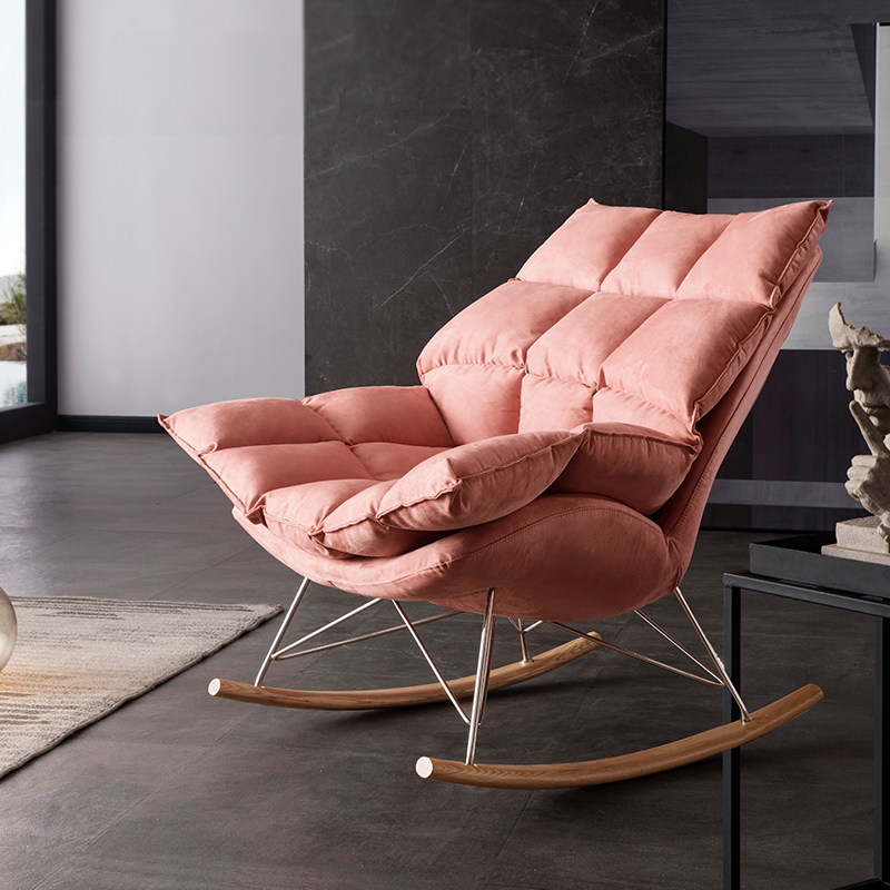 北欧轻奢休闲摇摇椅子单人现代简约成人家用懒人沙发午睡阳台躺椅,住宅家具,摇椅,淘宝优惠券,粉丝福利购,淘宝优惠卷