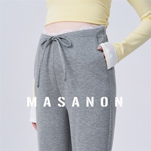 孕妇裤子春秋款无托腹微喇裤小个子不勒肚子孕晚期喇叭裤春季外穿