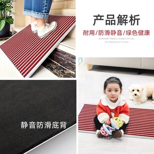 黑色铝合金入户门高级地垫室外门口防滑地毯门外入门脚垫户外门垫