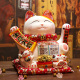特大号陶瓷摇手收银台招财猫摆件店铺开业送礼二维码 语音播放 收款