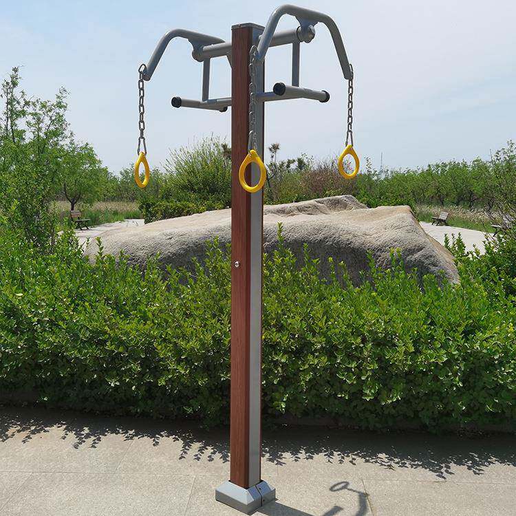 综合训练老年人健身路径室外立式腰背按摩器塑木不锈钢健身器材