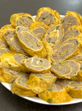 湖南常德澧县土特产蛋卷肉卷 下酒菜猪肉蛋卷农村大席菜火锅500克