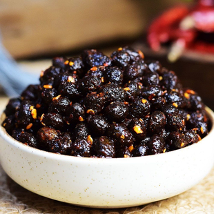 湖南澧县土特产黑豆豉油豆瓣下饭菜农家自制蒸鱼蒸排骨黑豆豉