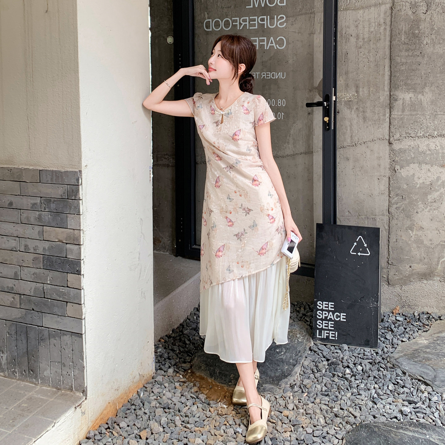 2025【现货夏款】新货风连衣裙两件套201-Q129-P135-控198,女装连衣裙,浙宝201