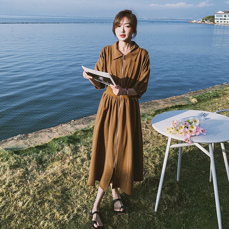 奶系阔腿背带裤女春秋2025新款小个子可盐可甜网红穿搭,女装连衣裙,浙宝201