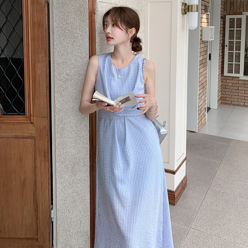 2025现货夏款新货条纹背心裙201-Q012-P125-控188,女装连衣裙,浙宝201