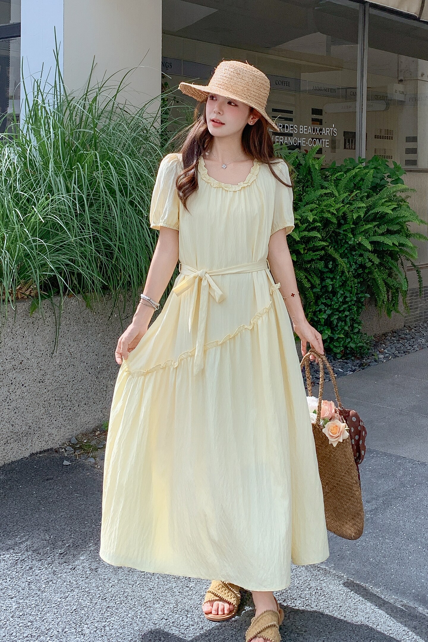 2025【现货夏款】新货泡泡袖连衣裙201-Q086-P125-控188,女装连衣裙,浙宝201