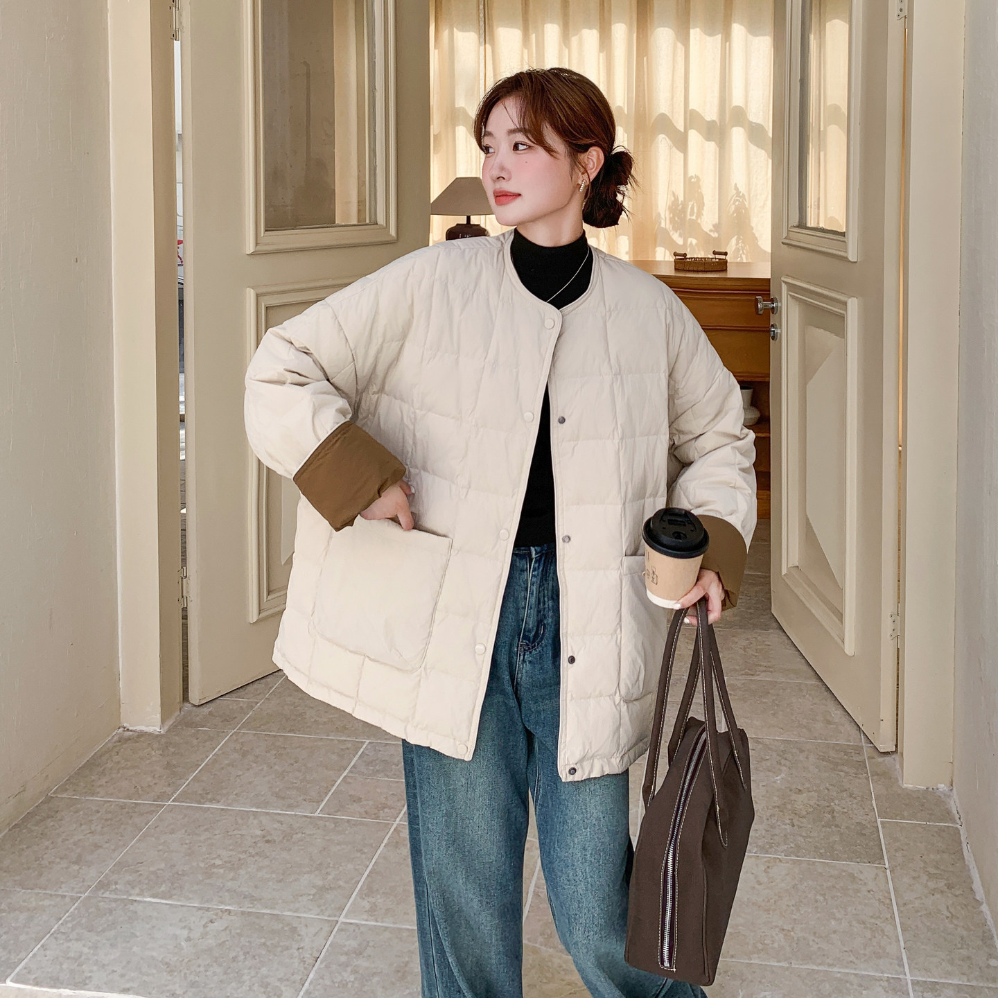 2025【现货冬款】新货面包服羽绒服201-Q275-P255-控388,女装羽绒服,浙宝201
